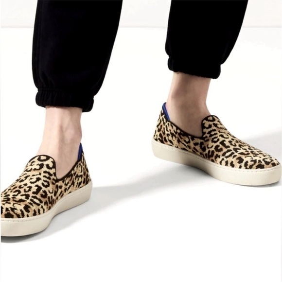 Rothy’s Slip On Cheetah Sneaker Size 5.5 - Picture 2 of 9